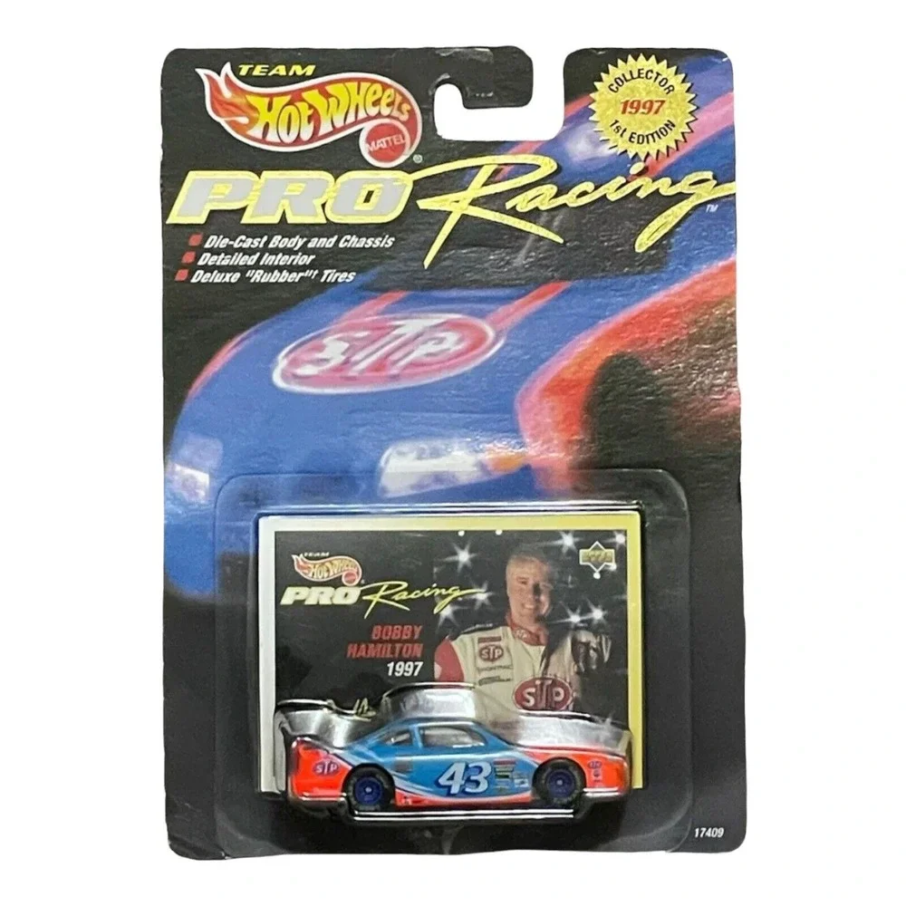 Bobby Hamilton Hot Wheels Pro Racing STP 43 1997 First Edition‎ Upper Deck Card